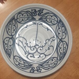 Blue and White Decorative Plate